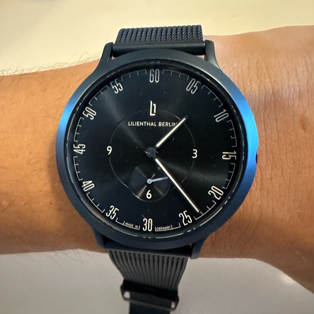 Lilienthal Berlin “All Blue” wrist watch